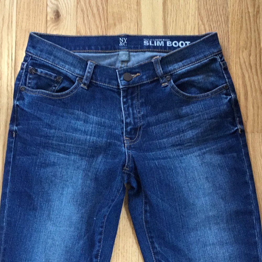 NY&C low waist slim boot jeans size 2
